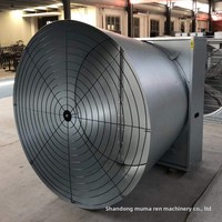 Équipement de ventilation et de refroidissement pour élevages de volailles, ventilateur conique papillon de 50 pouces