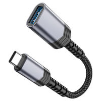 OEM ODM Kabel Adaptor USB ke Type C OTG USB 3.0 5Gbps untuk Laptop & Ponsel dari Bahan Aluminium Alloy