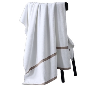 Juego de <span class=keywords><strong>Toallas</strong></span> de Algodón 100% <span class=keywords><strong>para</strong></span> Hotel Estrella - Borde Delgado, Toalla de Baño Extra Grande y Gruesa <span class=keywords><strong>para</strong></span> Uso Hotelero - Product Image 2