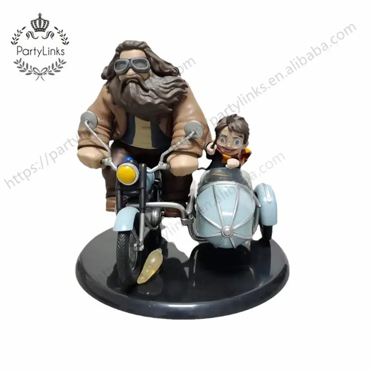 Harry ve Hagrid motosiklet hız sahne el modeli hayranları için kutulu parti hediye süslemeleri