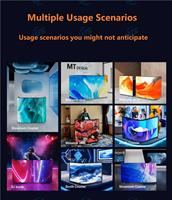 Écran d'affichage LED pliable en 6 parties pour mur vidéo, idéal pour cabine DJ, événements en direct et bars disco