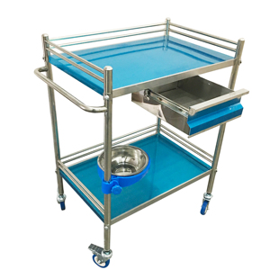 Hospital Detachable Medical Instrument Stainless Steel Patient Emergency Cart <strong>Dressing</strong> Treatment Nursing Medicine <strong>Trolley</strong> - Product Image 1