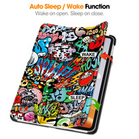 Tablette PC à trois volets en cuir PU fleur peinte personnalité couverture intelligente pour Oppo Pad Air 2/OPPO PAD NEO/OnePlus Pad Go