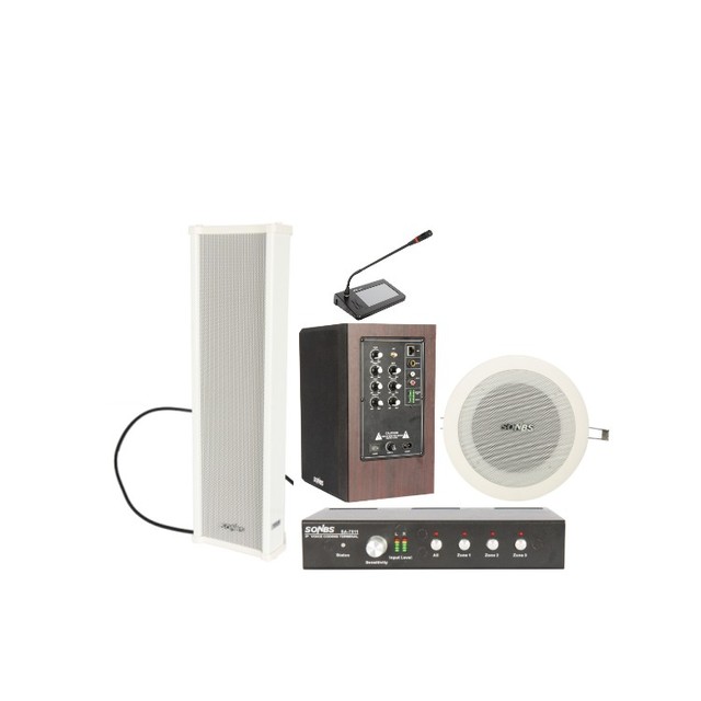 IP Network All-in-one Paging System PA System & Intercom Solution Public Address Professional Broadcast System for Hotel School