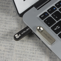 Lot de 10 clés USB 2.0 métalliques étanches de 16 Go/32 Go avec porte-clés, en stock, garantie 3 ans