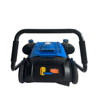 ROCKBEST Nouvelle balayeuse manuelle autoportée pour extérieur, bac à poussière 55L, largeur de nettoyage 920mm, haute efficacité 3680m²/h pour routes