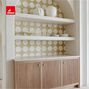 Gabinete de Cocina Empotrado con Marco de Roble Blanco Alland, con Roble Natural Cortado a la Veta, Estilo Shaker, Encimera de Piedra Personalizada Estilo Granja - Product Image 5