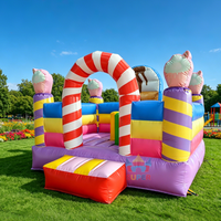 Castillo Inflable Comercial de PVC, Marca YK, Garantía de 3-5 Años, Logotipo Personalizado, 3x3x2.3m, Alquiler para Fiestas Infantiles