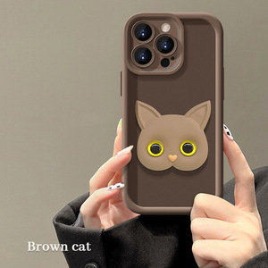 Nuovo cartone animato nero adesivo gatto TPU custodia di protezione del telefono cellulare per <span class=keywords><strong>Iphone</strong></span> 6 7 8 <span class=keywords><strong>Plus</strong></span> X Xr XS 11 12 13 14 16 Pro Max - Product Image 2