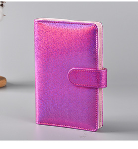 Bán Sỉ Bộ Bìa Sổ Kế Hoạch A6 Bìa Sổ Tay Da Pu Lấp Lánh 2022 Bìa Sổ Sách Túi Có Khóa Kéo Và Nhãn Dán - Product Image 5