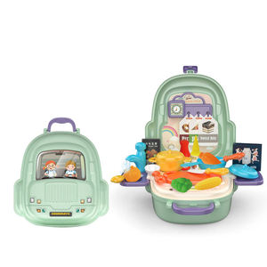 Juego de 25 Piezas de Juguetes de Cocina para Niños, con Mochila, Utensilios de Cocina, Juego de Roles, Regalo Educativo - Product Image 1