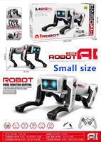 Robot chien éducatif intelligent IA, commande vocale, télécommande par téléphone portable, interaction linguistique, programmation