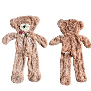 Ours en peluche personnalisé non rembourré, peau semi-finie avec rembourrage en coton PP et fermeture éclair, motif dessin animé - Product Image 3