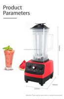 Mélangeur de comptoir de cuisine 1800w 2l mélangeur commercial de table professionnel mélangeur de crème glacée robuste et mélangeur de robot culinaire