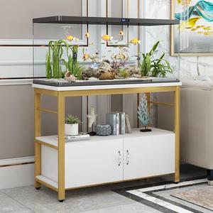 Caractéristiques modernes simples d'usine Scène sous-marine dynamique Support d'<span class=keywords><strong>aquarium</strong></span> à deux niveaux avec armoire de rangement - Product Image 5