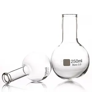 Bình Sôi HAIJU LAB Borosilicate Bằng Thủy Tinh Đáy Phẳng Dài Cổ Hẹp