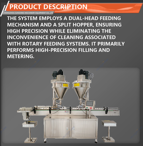 Machine de remplissage à vis sans fin entièrement automatique à haute productivité avec fonction d'emballage pour poudre alimentaire, facile à utiliser, contrôlée par PLC - Product Image 5
