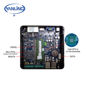 Venta al por mayor Mini Intel J900 Quad <span class=keywords><strong>Core</strong></span> 2 puertos Ethernet PC Nuevo Mini Pc Industrial sin ventilador disponible en AU US CN EU Plugs - Product Image 4