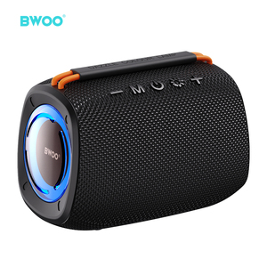 Bwoo Chất Lượng Cao Xách Tay 12W Âm Nhạc Hifi Super Bass Âm Thanh RGB Ánh Sáng 2400MAh Thể Thao Ngoài Trời Màu Xanh Răng 5.3 Loa Không Dây - Product Image 1