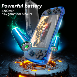جهاز ألعاب فيديو محمول R50S بشاشة IPS 5.1 بوصة، مشغل فيديو محمول بسعة بطارية 4200 مللي أمبير، وحدة ألعاب كلاسيكية مع واي فاي - Product Image 2