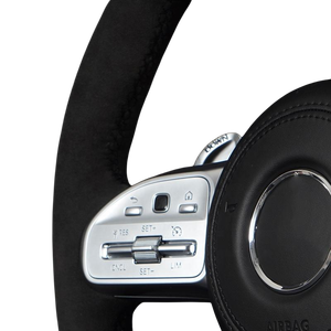 Volant en fibre de carbone W204 pour Mercedes Benz AMG W204 W205 W211 W203 W212 W176 W213 Cla W210 W124 W177 W221 - Product Image 3