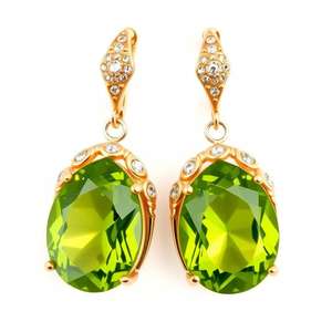 Pendientes colgantes de peridoto de plata de ley 925 hechos a mano, joyería de moda más popular de mayorista - Product Image 3