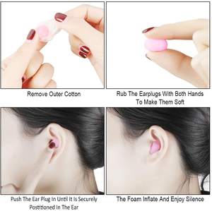 شمع قطني عالي الدقة من wejفز سدادات الأذن من القطن مع إلغاء الضوضاء سدادات الأذن القطنية لحماية السمع سدادات الأذن للحد من الضوضاء - Product Image 4