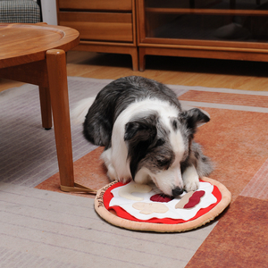 2025 nouveau mignon EVA grinçant interactif jouets pour animaux de compagnie reniflant tapis <span class=keywords><strong>Pizza</strong></span> gros chat jouets pour chiens - Product Image 3