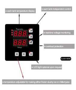 Bebida fría usada carbonatada Fizzy Mini Slushie Slush Machine 1 2 3 tanque EE. UU. Reino Unido Slushy Ice Cup Maker Slushee Making Machine Frozen - Product Image 6