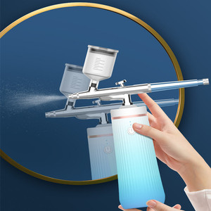 Máquina de Maquillaje Profesional Portátil con Aerógrafo, Pulverizador de Alta Presión, Rehidratante Facial, Instrumento de Belleza para Uñas, Versátil, de Plástico - Product Image 3