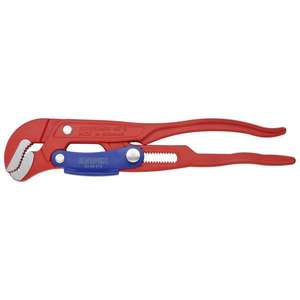 KNIPEX - 83 60 010 Clé à tube Type S avec réglage rapide revêtement poudre rouge-EAN 4003773075424 PIPEWORK WRENCHES - Product Image 1