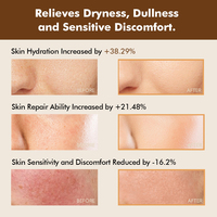 Crème Visage au Beurre de Karité et Collagène Marque Blanche, Acide Hyaluronique, Niacinamide, Hydratant Facial Anti-rides et Éclaircissant