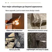 Dalle de pierre artificielle légère, imperméable, anti-feu et résistante à l'humidité, design graphique moderne de luxe en PU