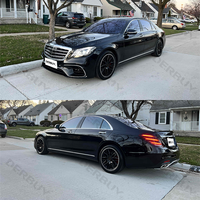 Pour W222 2014-2020 passer au kit carrosserie modèle S63 AMG pour Mercedes benz classe S avec calandre de pare-chocs avant et arrière