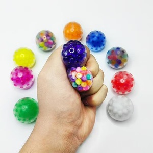 Hot Selling 3.5cm Colorful Mini <b>Beads</b> Squishy TPR Squeeze Ball Stress Relief Venting Capsule Fidget Toy Gifts - Product Image 1