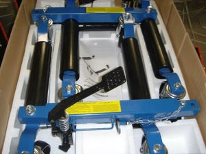 Patins de voiture hydrauliques 1500lbs Heavy Duty avec roues en acier de 12 ''Rouleaux de positionnement de véhicule Réparation automatique Pédale <span class=keywords><strong>Cric</strong></span> de pneu - Product Image 4