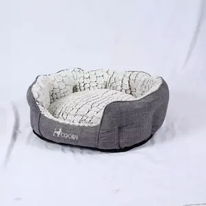 Venta al por mayor sofá grande nido sofá oso pata forma perro gato cama invierno cálido mascota cesta algodón fibra Material felpa invierno Animal cama - Product Image 2