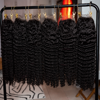 Perruque frontale en dentelle HD 13x6 en vrac, cheveux humains bouclés birmans, sans colle, pré-épilée, 26 pouces, perruque de cheveux vierges, noir naturel, fournisseur en gros