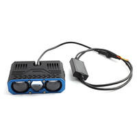 Projecteur LED universel pour calandre de voiture, feux de croisement/route, projecteur auxiliaire de conduite 6000K pour SUV, camion, Jeep