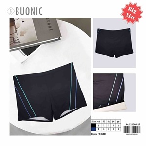 Pantaloncini Sportivi da Donna Buonic Taglie Forti Neri con Bordo Blu Vita Alta 48-56 per Allenamento e Palestra - Product Image 2