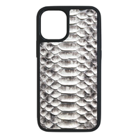 Coque arrière de téléphone en cuir de peau de serpent rouge véritable exotique authentique personnalisée pour Iphone 12 13 14 15 Plus Pro