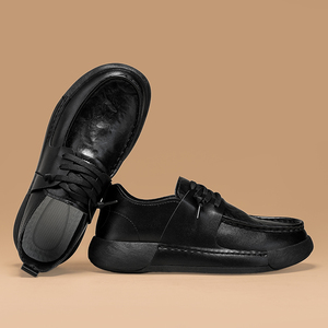 Zapatos de Vestir de Cuero con Cordones para Hombre, Cómodos, de Caña Alta, Transpirables, para Oficina, Uso Diario, Formales, Tipo Oxford - Product Image 3