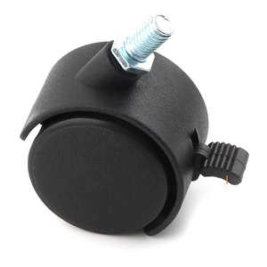 Threaded Stem Casters 2 Inch Nylon <b>Swivel</b> Double Brake Modern School Living Room Eco-Friendly <b>Office</b> Furniture Durable High - Product Image 3