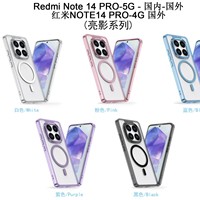 Funda para Teléfono Redmi Note 14 Pro+, Resistente a Caídas, con Botones Magnéticos Metálicos Brillantes, para Xiaomi 15 14T Pro