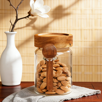 Pot de rangement pour thé en vrac et aliments, 14 OZ 16 OZ, avec couvercle et cuillère, pour céréales, biscuits, snacks, épices, farine, bonbons