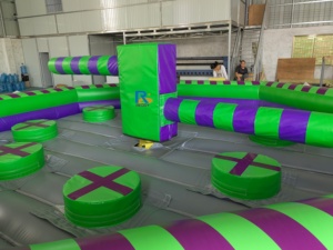 Gioco gonfiabile della spazzatrice di <span class=keywords><strong>sport</strong></span> di sfida di fusione su misura gioco gonfiabile di wipeout macchina gonfiabile di wipeout di fusione - Product Image 4