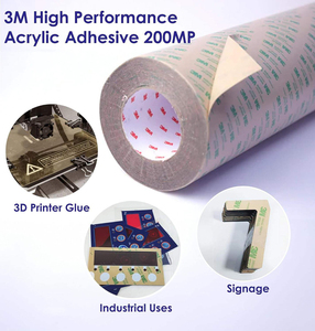 Nastro <span class=keywords><strong>Biadesivo</strong></span> <span class=keywords><strong>3M</strong></span> 468MP/467MP 0,13mm, <span class=keywords><strong>Rotolo</strong></span> 305mm X 55m, Nastro Adesivo Trasparente Resistente al Calore e Tenace - Product Image 5