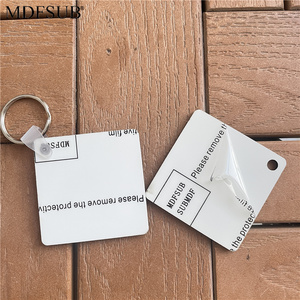 MDFSUB Llaveros de MDF para Sublimación, Personalizables, de una Sola Cara, 3mm de Grosor, con Anillas - Product Image 5