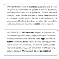 Vente en gros de biscuits italiens Cabrioni Capricci, biscuits sucrés et croquants, biscuits au chocolat et aux pépites de cacao, prêts à manger pour le petit-déjeuner, 650 g Sac