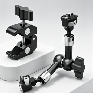 Bras articulé Arri Locomotive Magic Arm 7 pouces (18 cm) en métal à friction, avec vis 1/4, support de moniteur réglable à 360° pour caméra et éclairage LED - Product Image 2